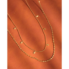 Load image into Gallery viewer, Arômes 18K Gold Non-Tarnish Layered Tassel Necklace
