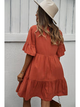 Load image into Gallery viewer, Lydia V-Neck Button Front Dress
