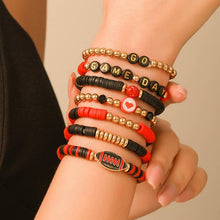 Load image into Gallery viewer, Football handmade Clay Bracelet
