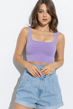 Load image into Gallery viewer, Jorja Washed Ribbed Square Neck Cropped Tan
