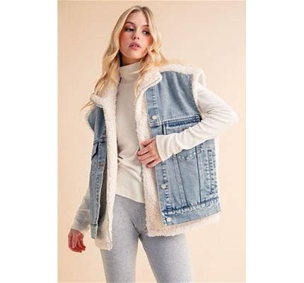 Delli Sherpa Denim Vest
