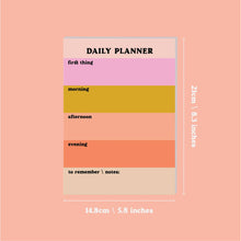 Load image into Gallery viewer, Color Block Daily Planner Pad
