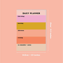 Load image into Gallery viewer, Color Block Daily Planner Pad
