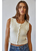 Load image into Gallery viewer, Snuggly Cotton Button Knit Vest
