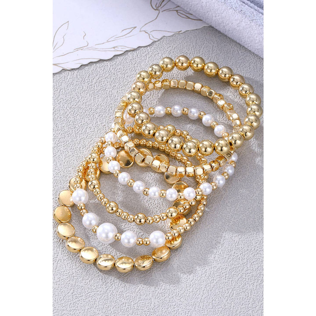Pearl Beaded Multi Bracelet