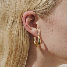 Load image into Gallery viewer, Quinn Droplet Hoop Earring
