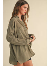 Load image into Gallery viewer, Olive Cotton Buttondown *
