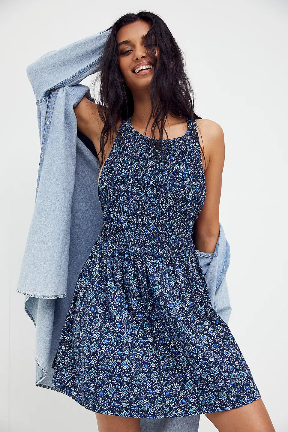 Free People Petunia Floral Mini Dress