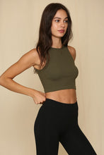Load image into Gallery viewer, Ribbed Sleeveless Crop Top
