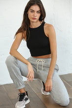 Load image into Gallery viewer, Ribbed Sleeveless Crop Top
