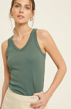 Load image into Gallery viewer, Ribbed Knit Tank Top
