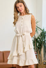 Load image into Gallery viewer, Ruffle Bottom Shirt Dress
