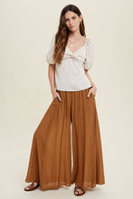 Load image into Gallery viewer, WIDE LEG PANTS WITH RAW EDGE DETAIL

