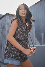 Load image into Gallery viewer, Front Double Self Tie Sleeveless Blouse
