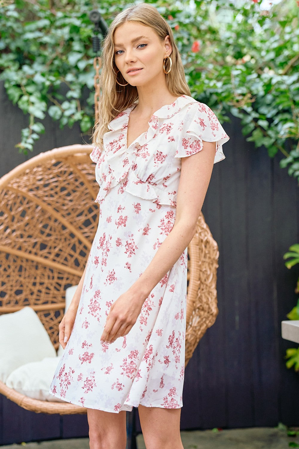 Floral Ruffle Dress